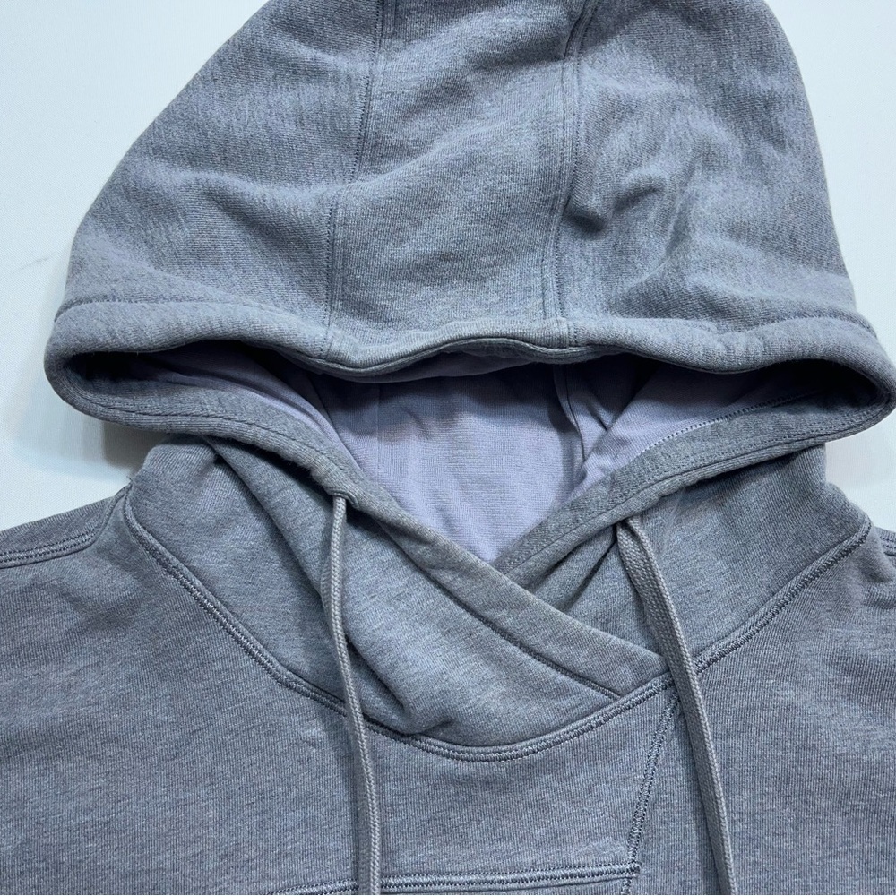 Lululemon Broken Beats Hoodie Womens Size X/S Oversized Cropped In Grey - Picture 7 of 14